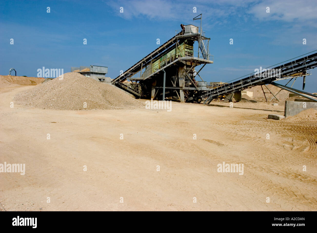 Usine usine de ciment Banque D'Images