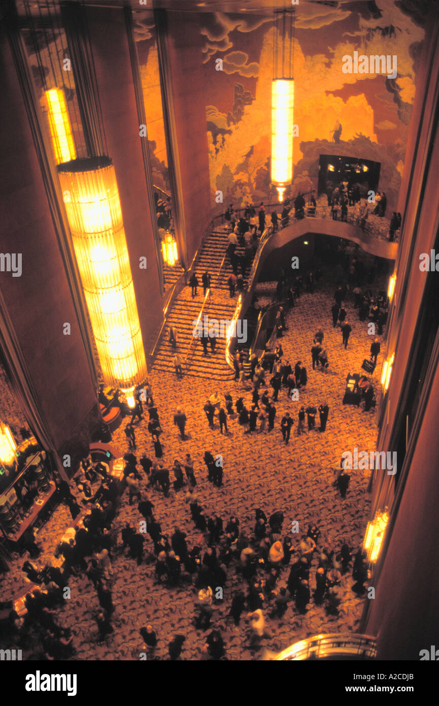Le Radio City Music Hall de New York Manhattan Intérieur Banque D'Images