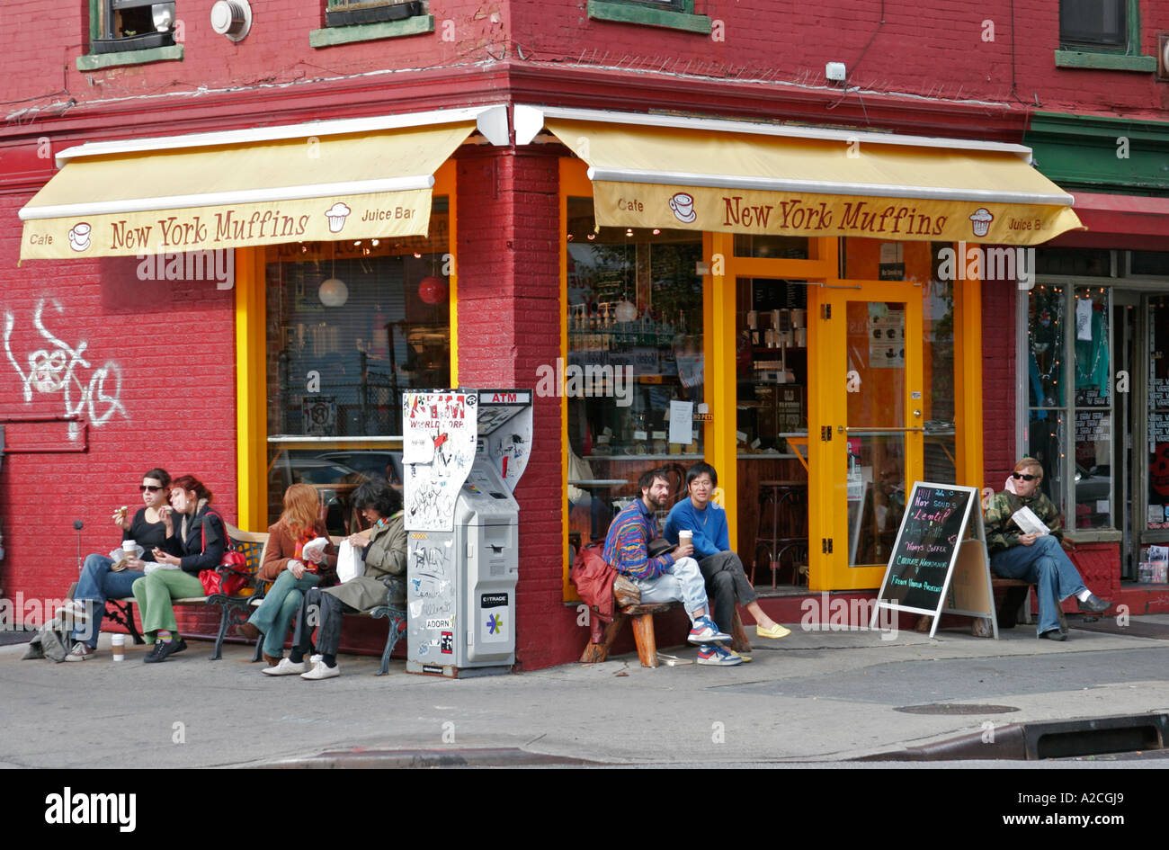 Magasin Muffin Bedford Avenue Williamsburg Brooklyn New York Banque D'Images