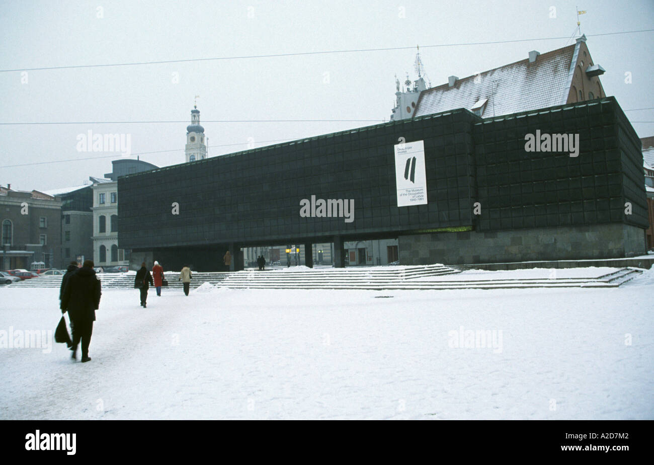 Musée de l'occupation de Riga Lettonie Banque D'Images