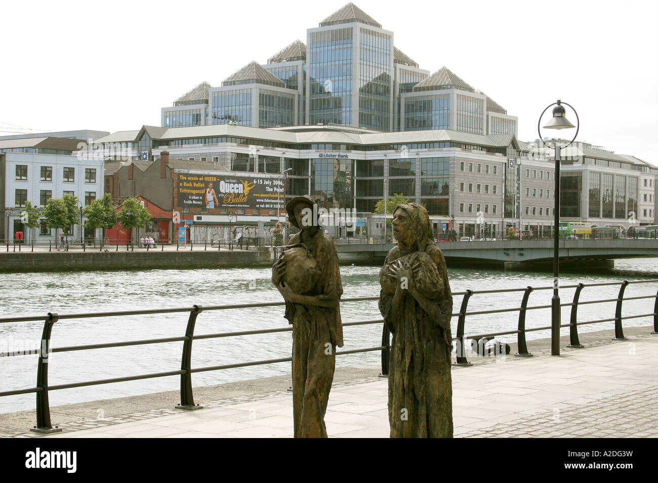 Monument Grande Famine irlandaise Dublin Ireland Banque D'Images