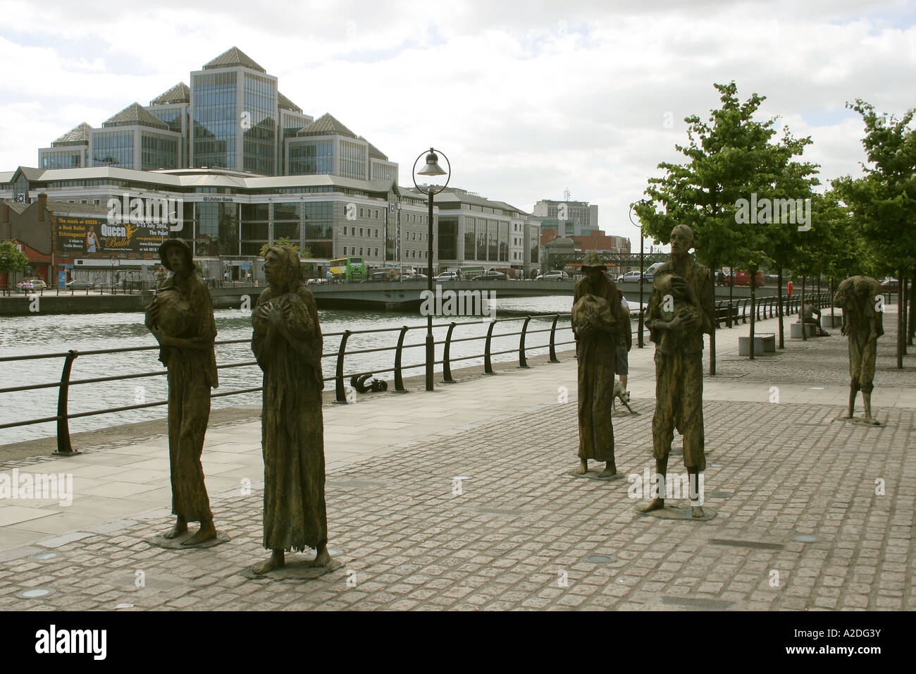 Monument Grande Famine irlandaise Dublin Ireland Banque D'Images
