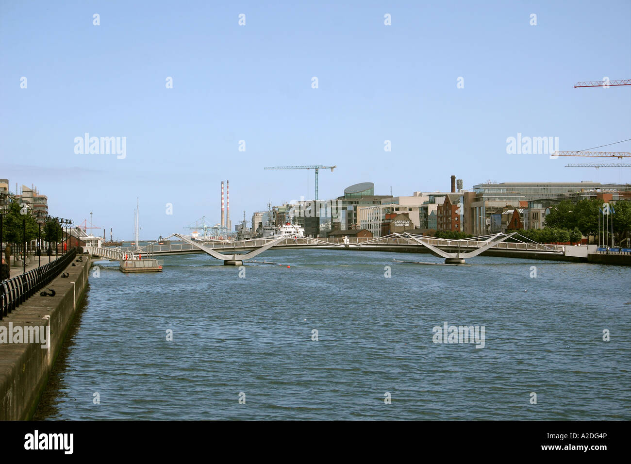 Sir Sean O'Casey Bridge River Liffey Dublin Ireland Banque D'Images