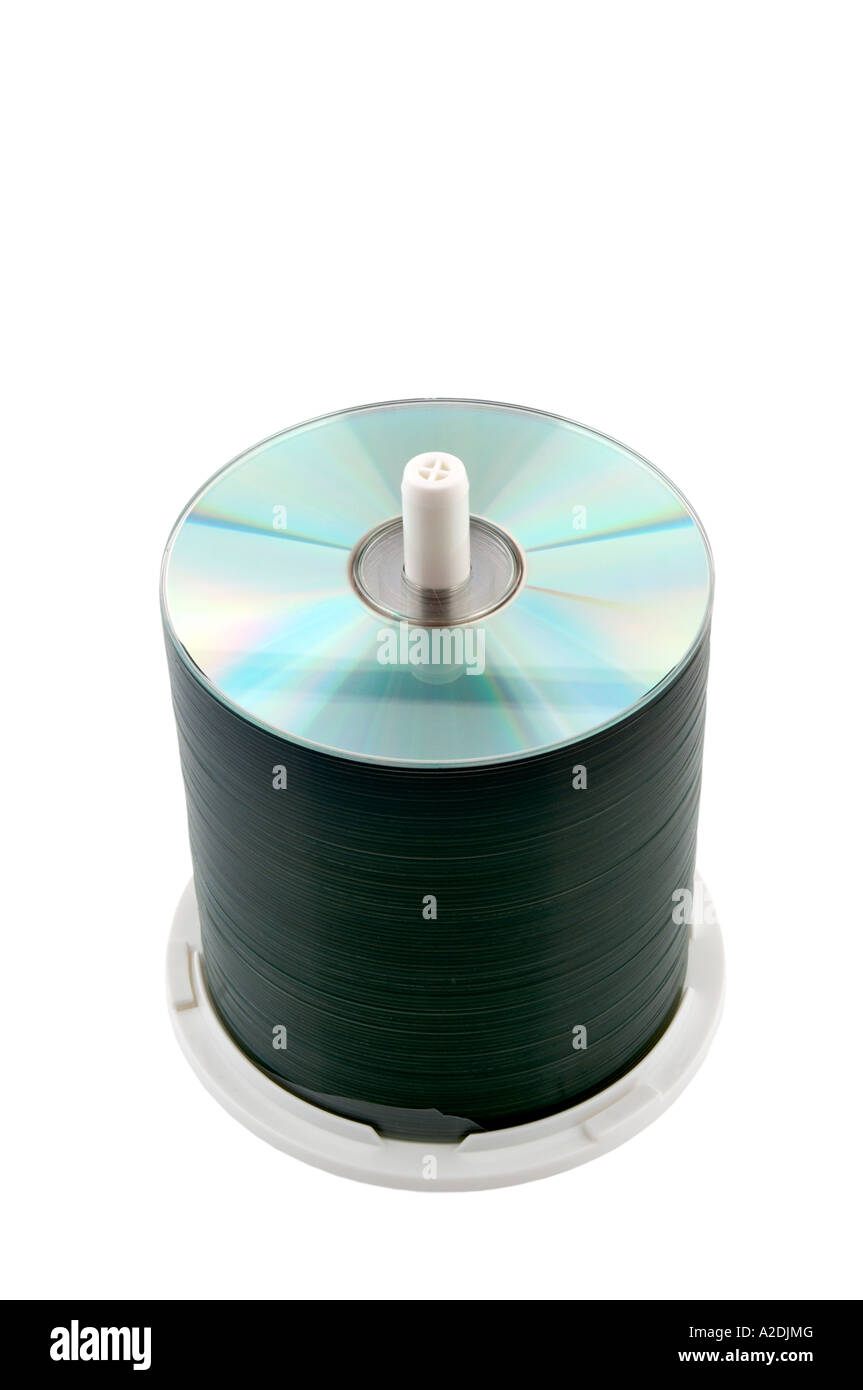 Pile de cd ou dvd Banque D'Images