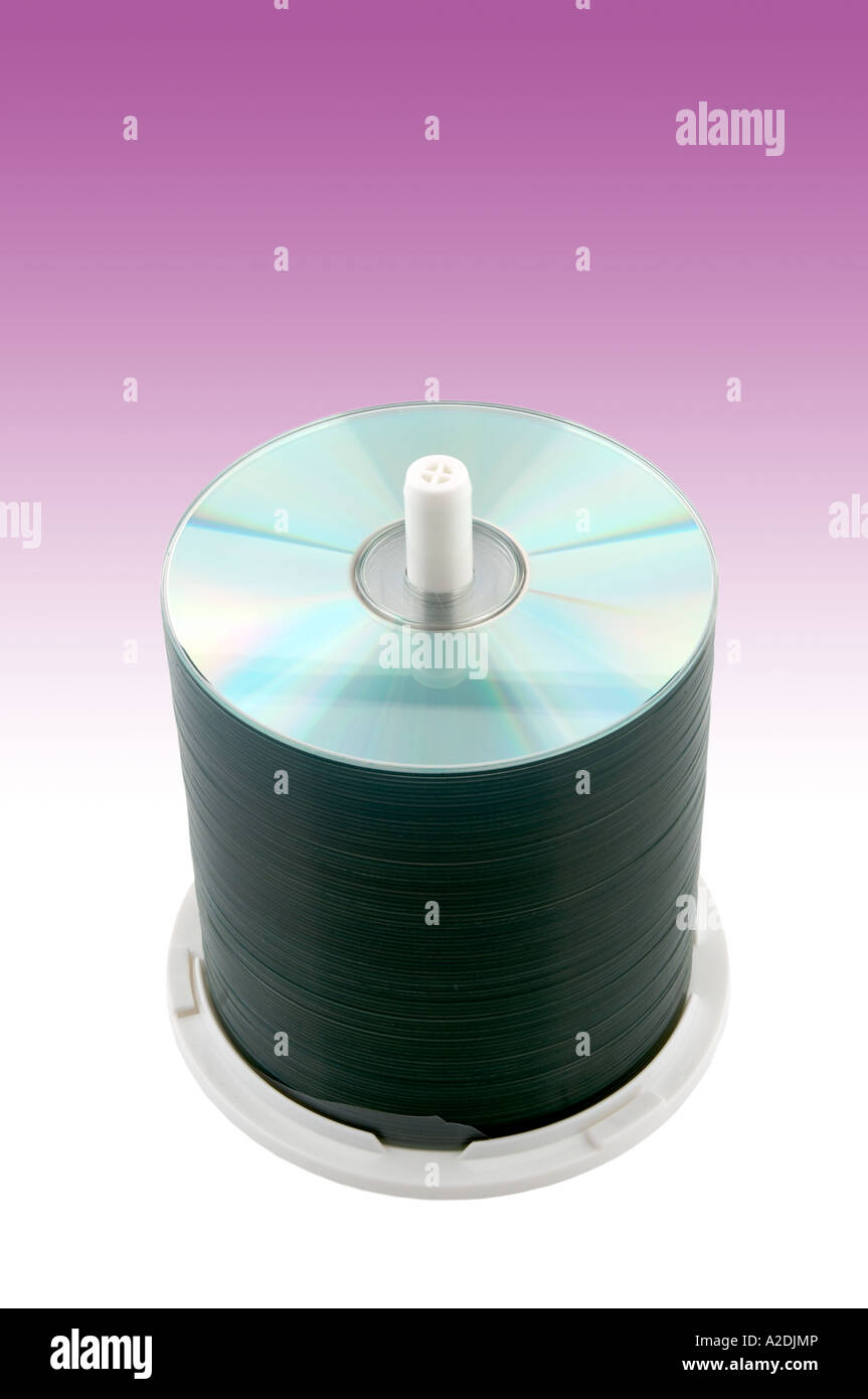 Pile de cd ou dvd Banque D'Images