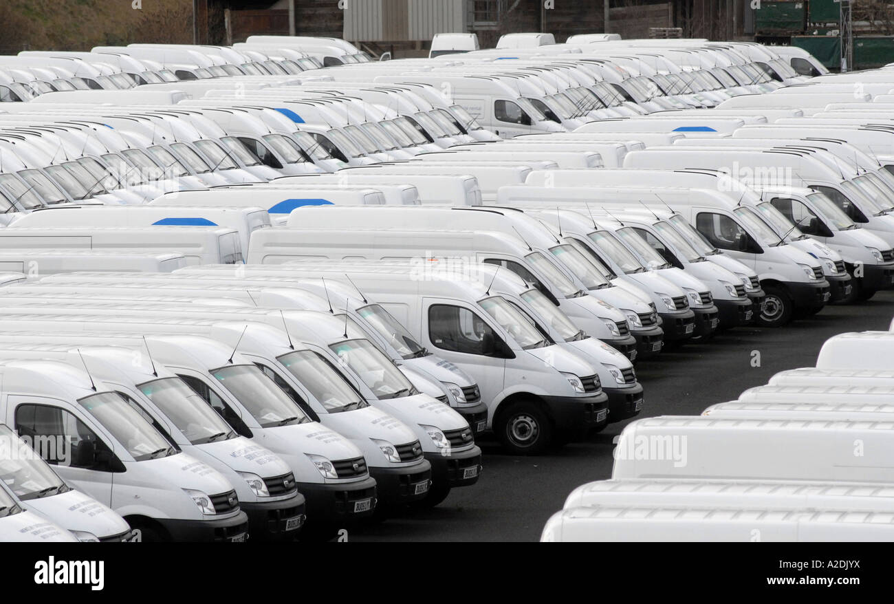 Lignes de CARS LDV WASHWOOD HEATH VAN FACTORY BIRMINGHAM UK Banque D'Images