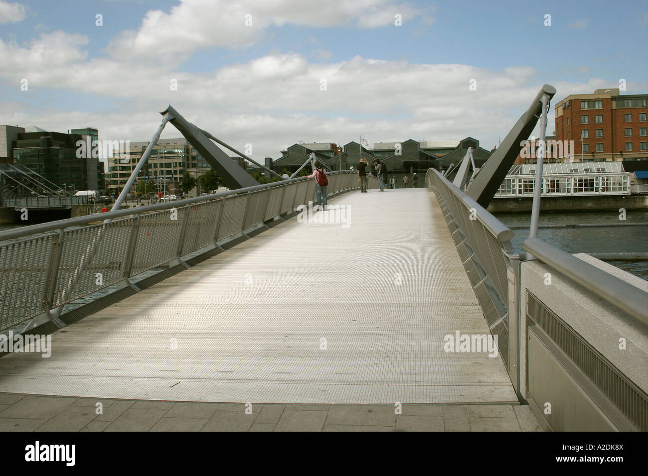 Sir Sean Casey Bridge River Liffey Dublin Irlande Eire Banque D'Images