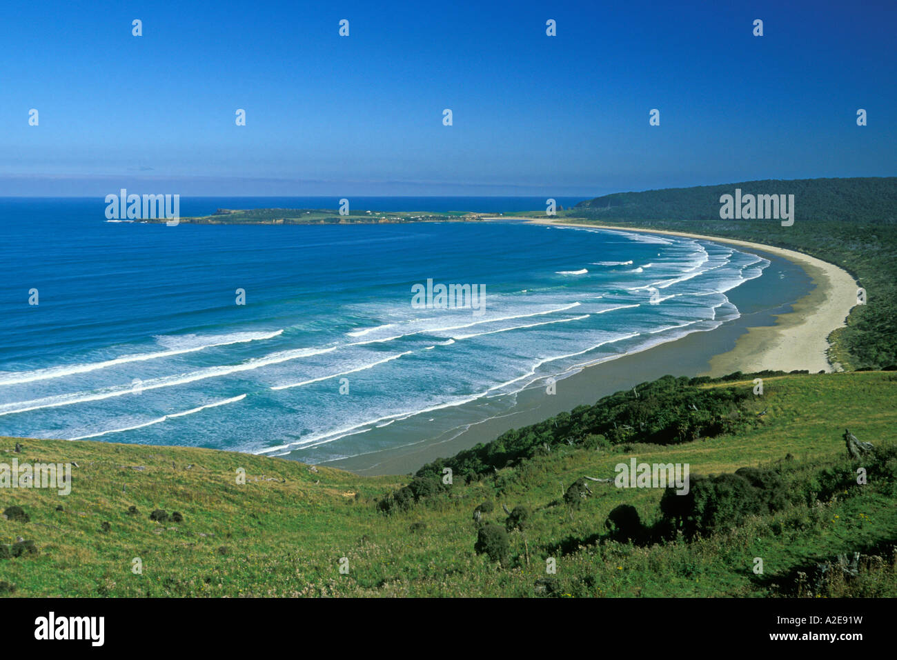 Tautuku Papatowai Bay près de l'Otago Catlins ile sud Nouvelle Zelande Banque D'Images