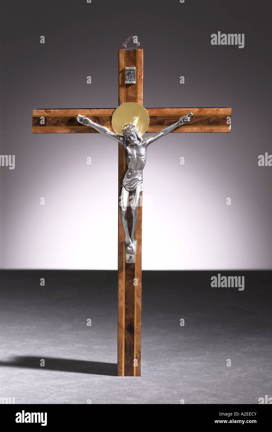 Notre Seigneur Jésus le Christ suspendu à la Croix Crucifix Banque D'Images