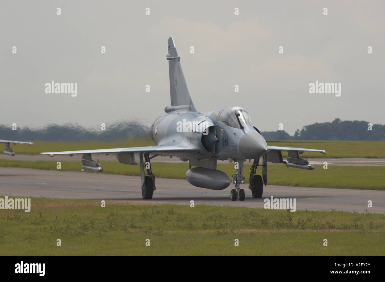 French Air Force Mirage Dassualt à RAF Waddington Banque D'Images