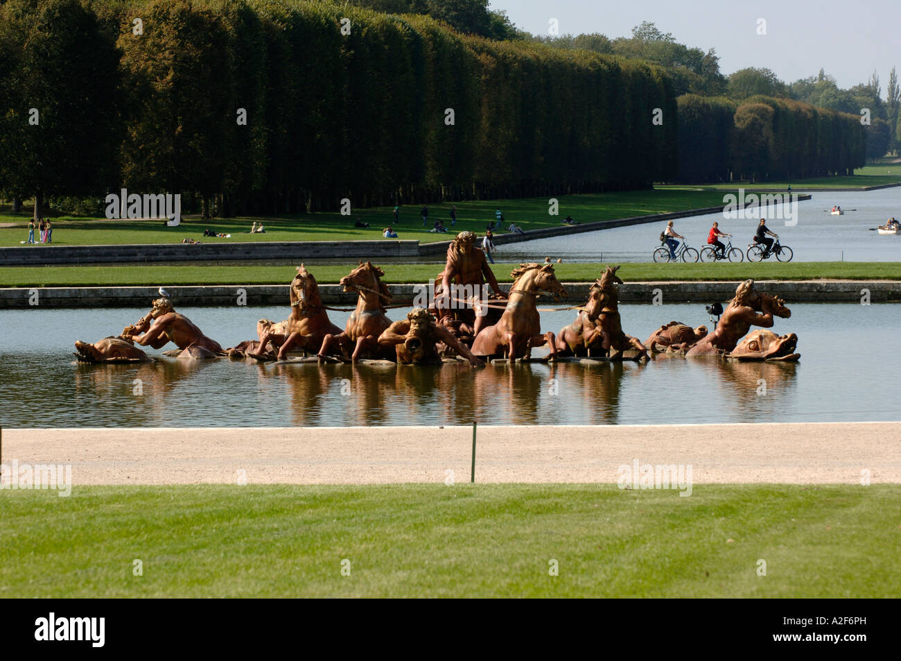 Paris, Château de Versailles, Apollo fountain Banque D'Images