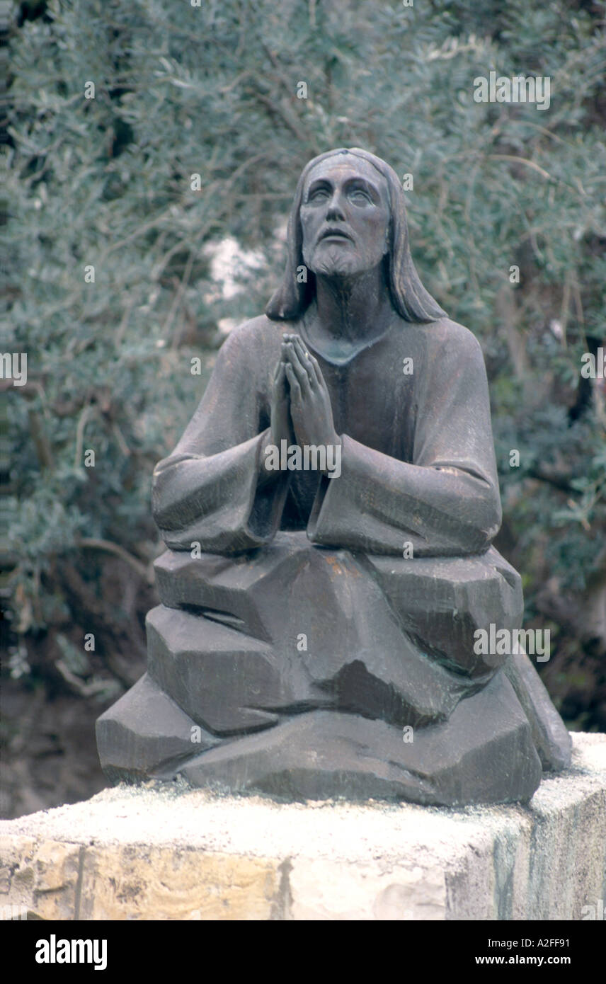 Statue du Christ Jérusalem Israël Banque D'Images