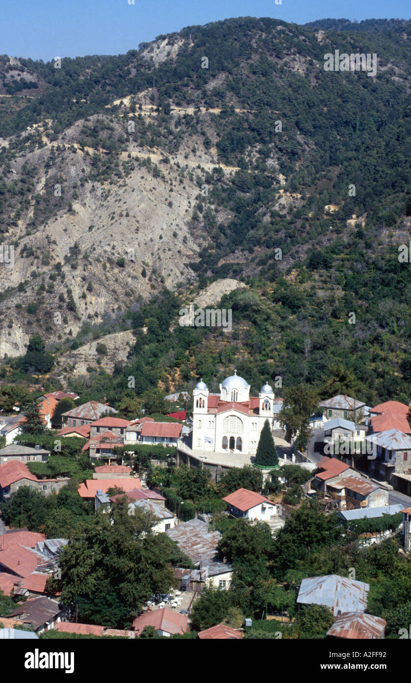 Montagnes Troodhos Chypre Banque D'Images