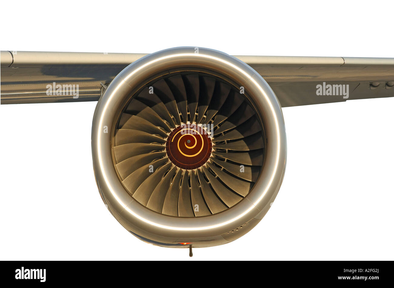 Moteur Rolls-Royce, l'Airbus A 340 Banque D'Images