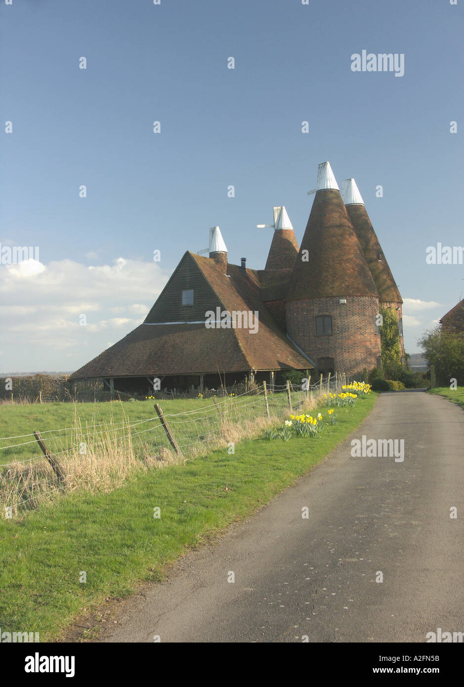 The Maltings Nr Chiddingstone Angleterre Kent Banque D'Images