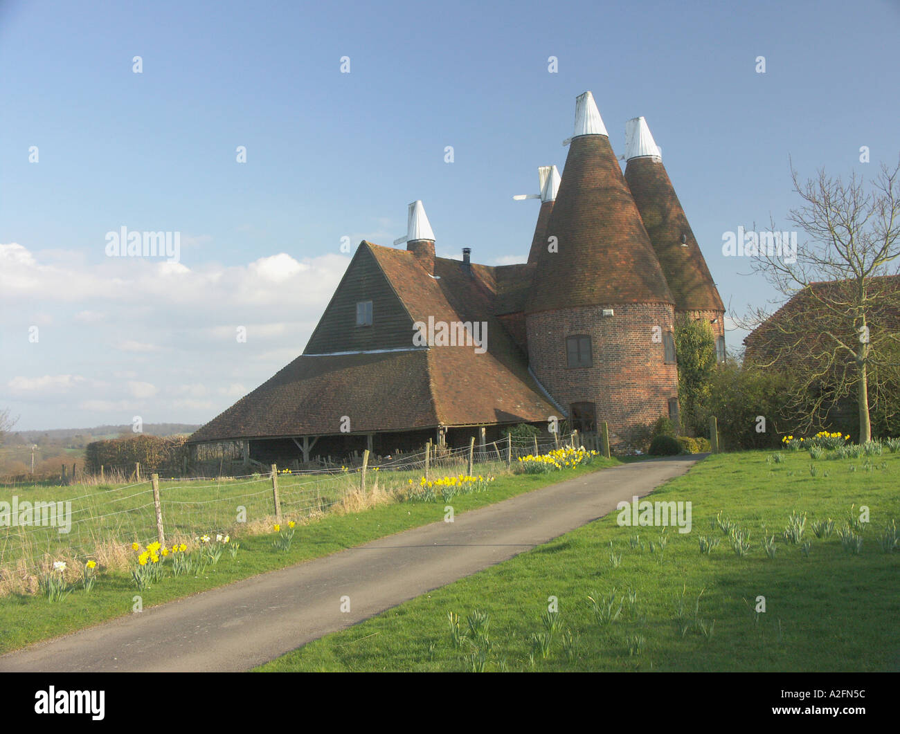 The Maltings Nr Chiddingstone Angleterre Kent Banque D'Images
