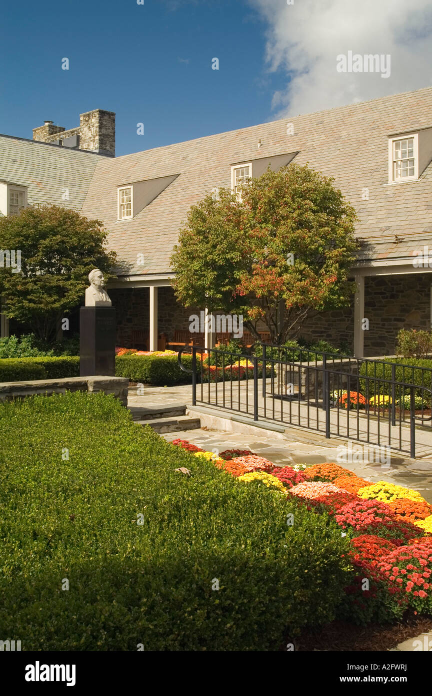 Bibliothèque et musée, Franklin D. Roosevelt National Historic Site, Hyde Park, New York Banque D'Images