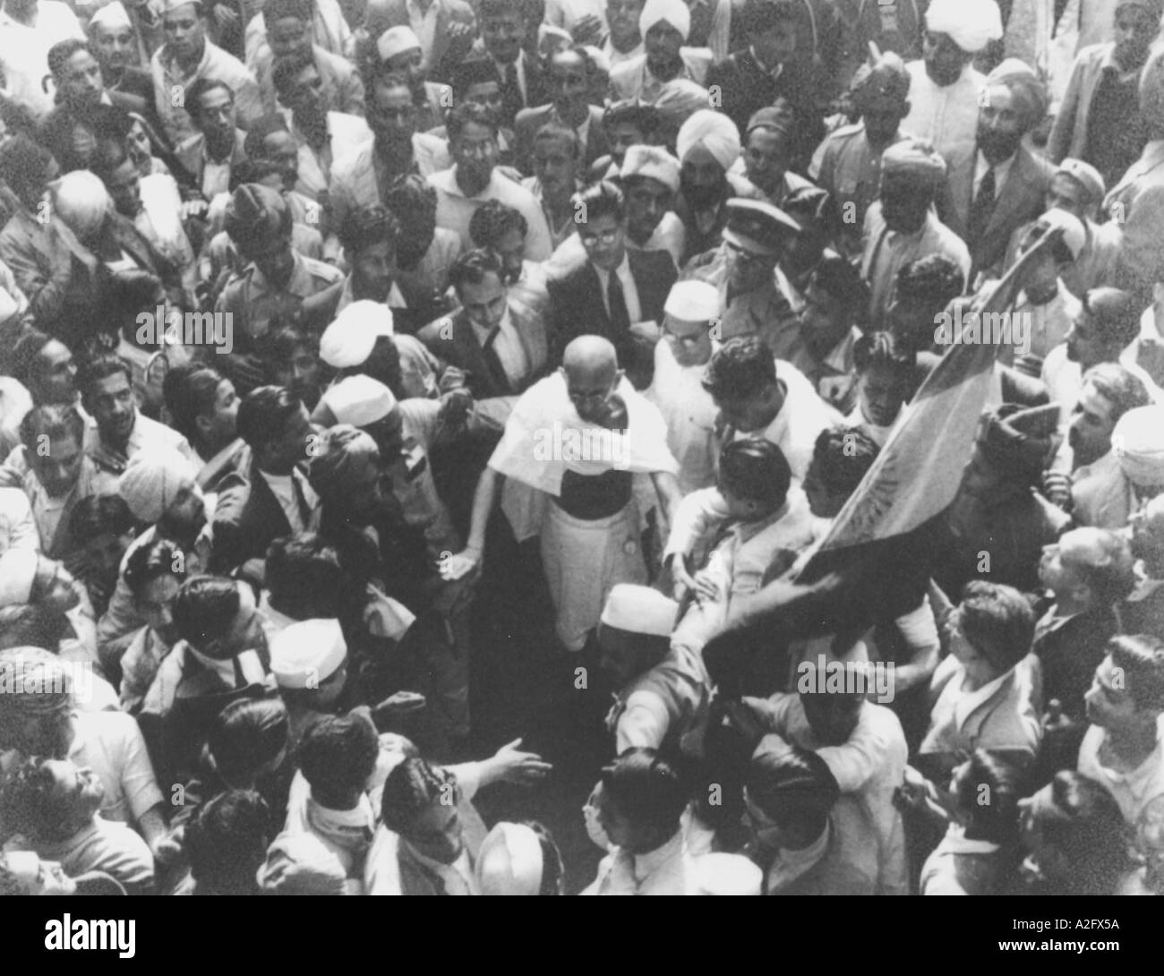 MKG33112 Mahatma Gandhi sur la façon de répondre à l'Indian Vice-roi à Shimla Himachal Pradesh Inde 23 juin 1945 Banque D'Images