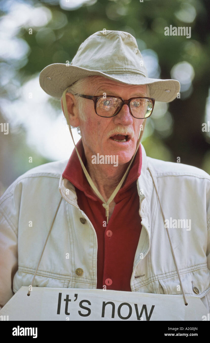 Caractère d'une boîte à savon au Speakers Corner, Hyde Park, London Banque D'Images