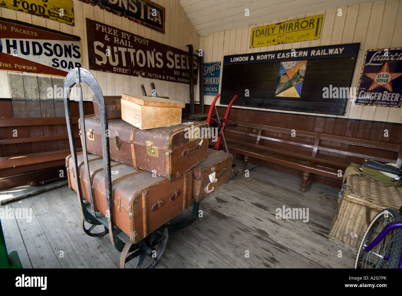 Assurance Prix Mangapps Railway Museum Burnham on Crouch Essex Banque D'Images