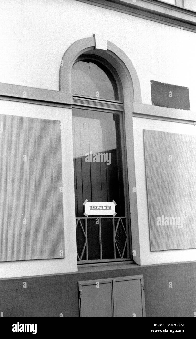 L'occupation soviétique en Tchécoslovaquie, 1968 Banque D'Images