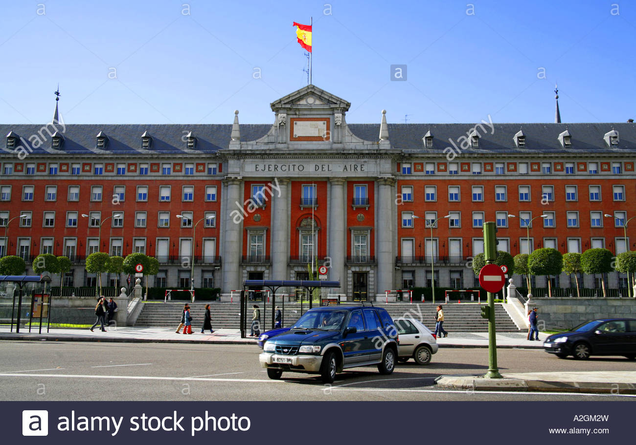 Bâtiment de l'armée de l'air espagnole, Madrid ESPAGNE Banque D'Images