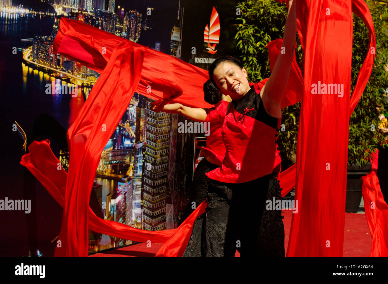 La Californie, San Francisco, danseuse chinoise Banque D'Images