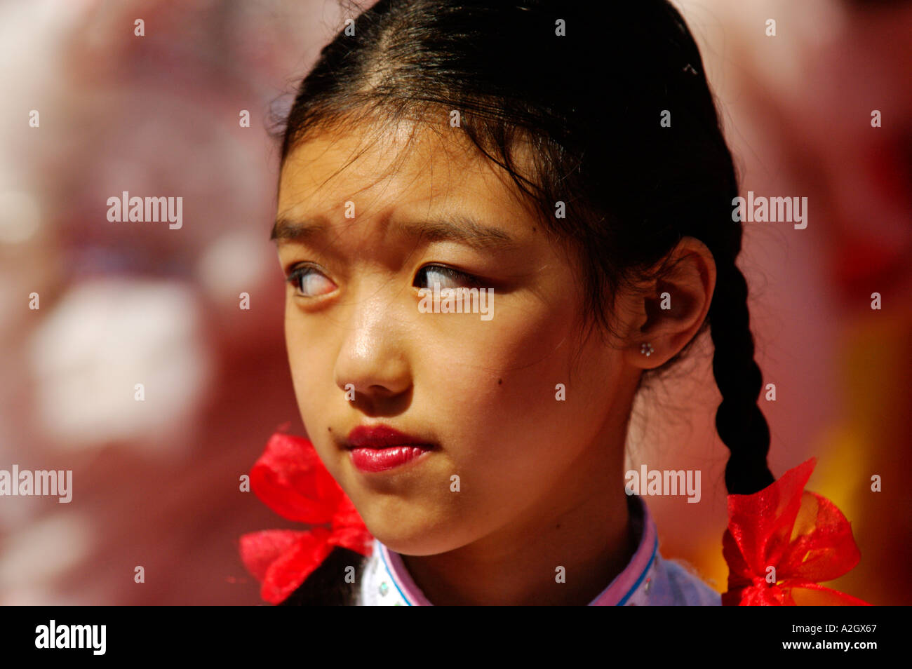 La Californie, San Francisco, danseuse chinoise Banque D'Images