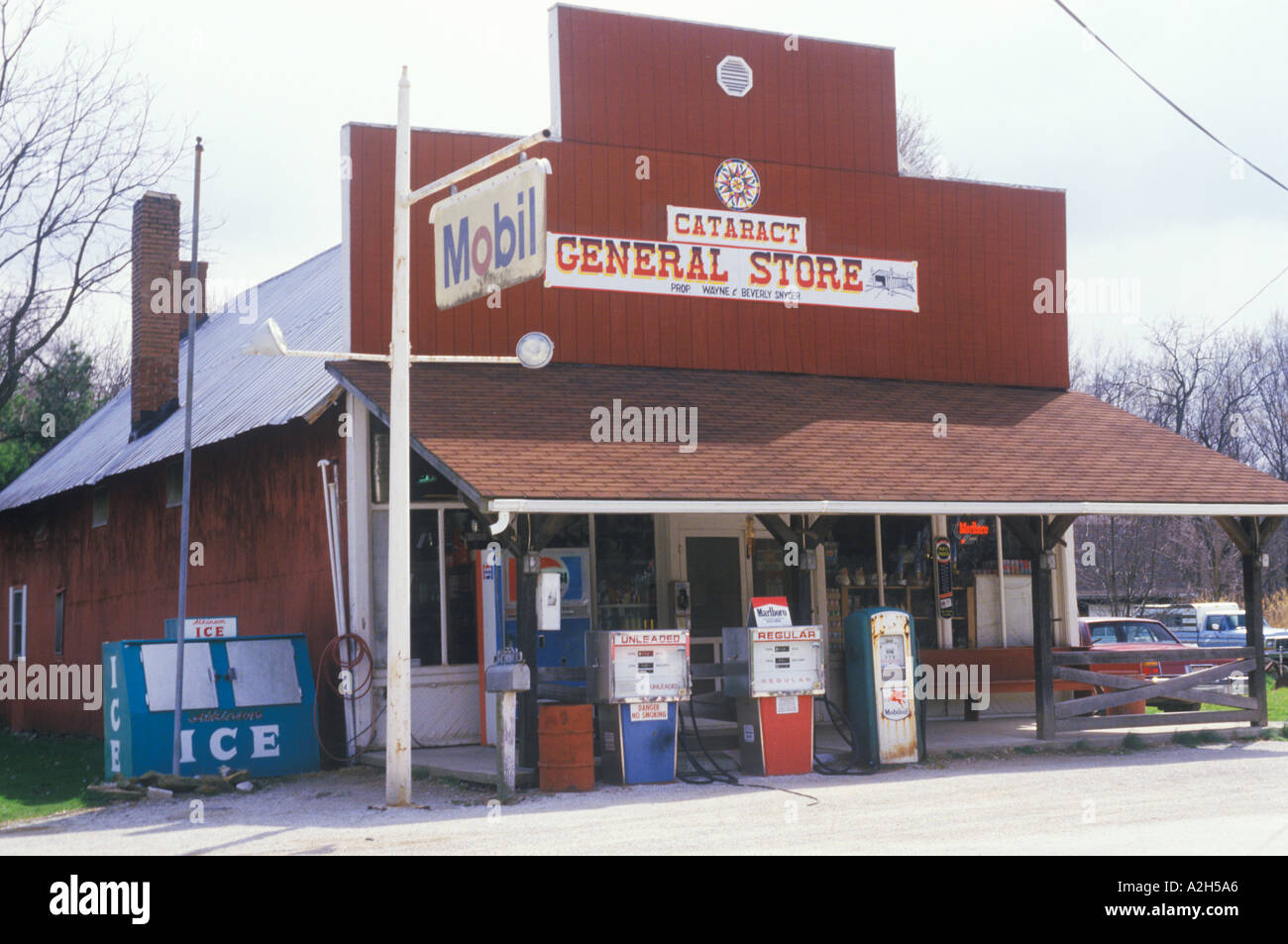 Magasin général Cataract Falls Indiana 2002 Banque D'Images