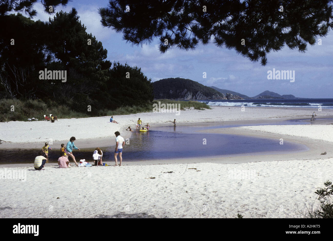 Sœurs Beach, au nord ouest de la Tasmanie, Australie Banque D'Images