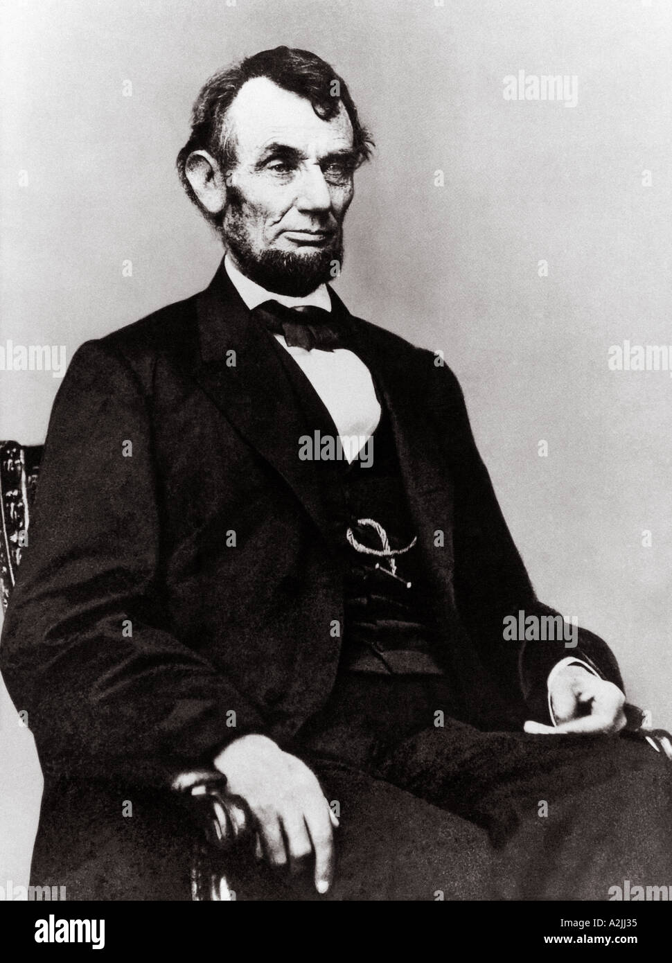 Homme politique américain Abraham Lincoln et Président Banque D'Images