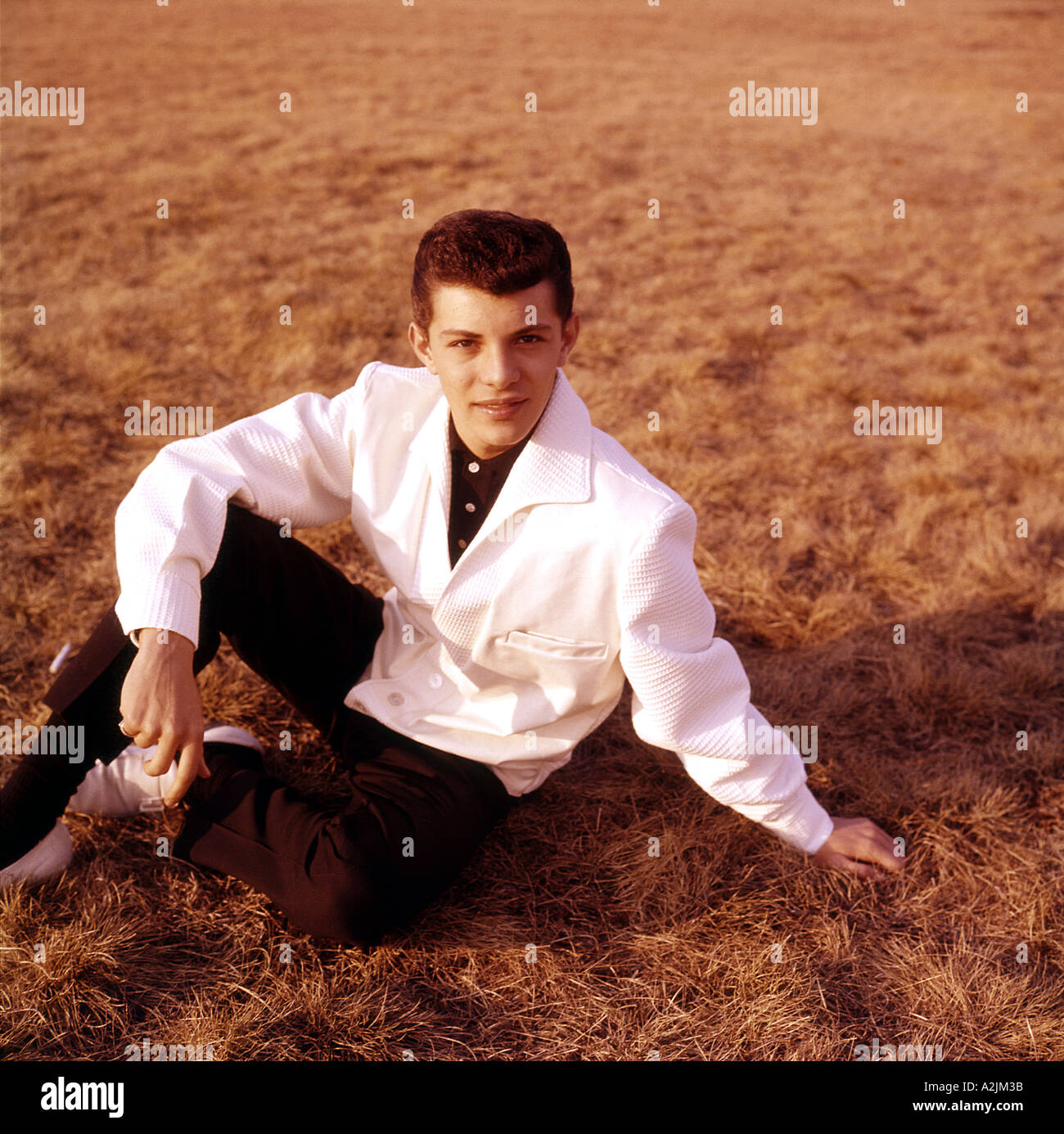 Le chanteur américain Frankie Avalon Banque D'Images