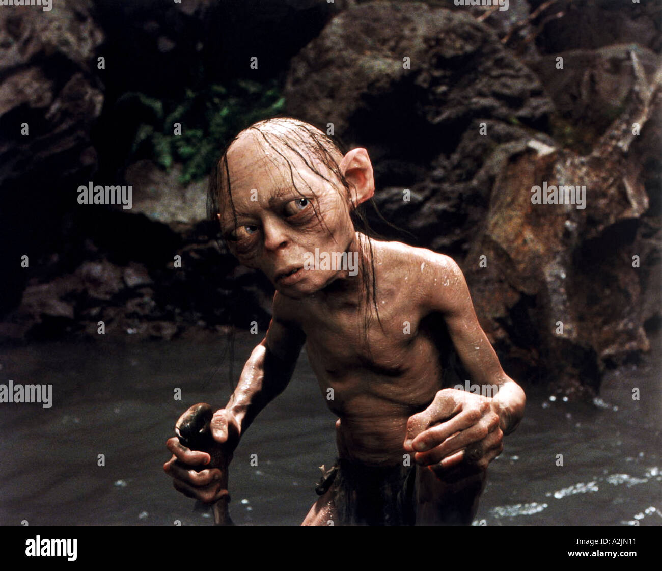 Seigneur des Anneaux : LE RETOUR DU ROI Gollum dans le film de New Line Productions 2004 classic Banque D'Images