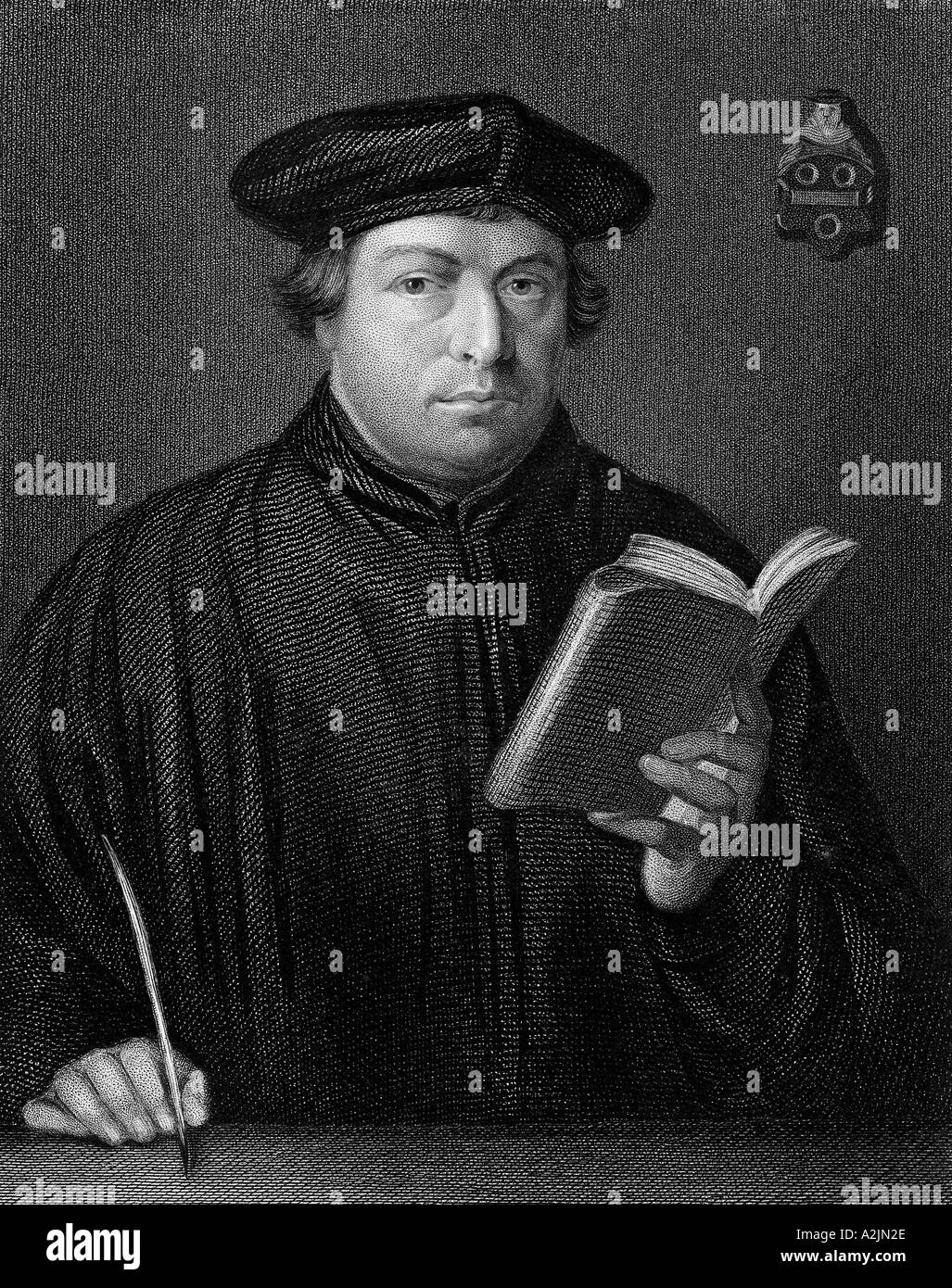 L'Allemand Martin Luther, réformateur de l'église chrétienne l'un des fondateurs du protestantisme 1483 1546 Banque D'Images