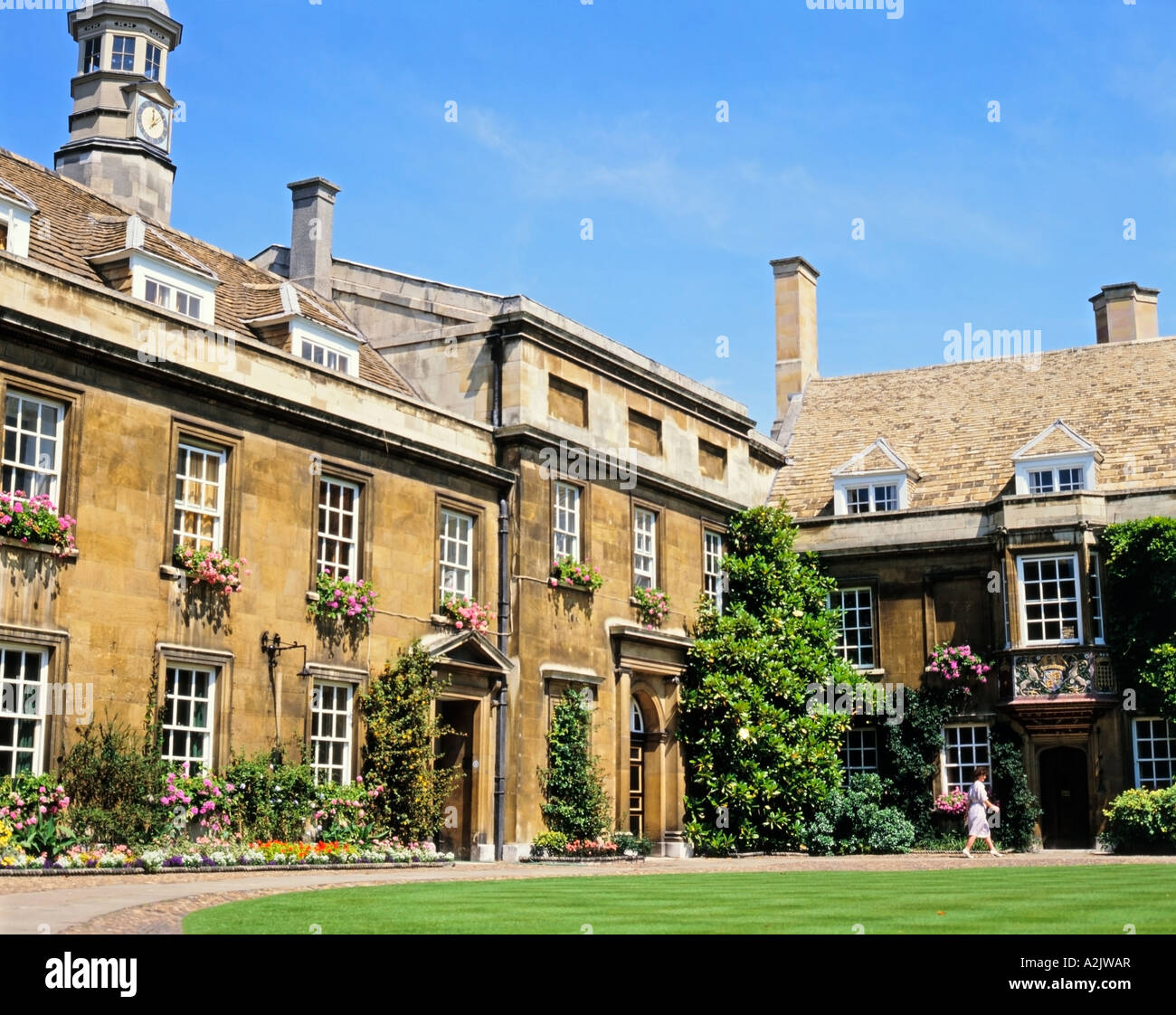 Christ'S College Cambridge, Cambridgeshire, Angleterre, Royaume-Uni Banque D'Images