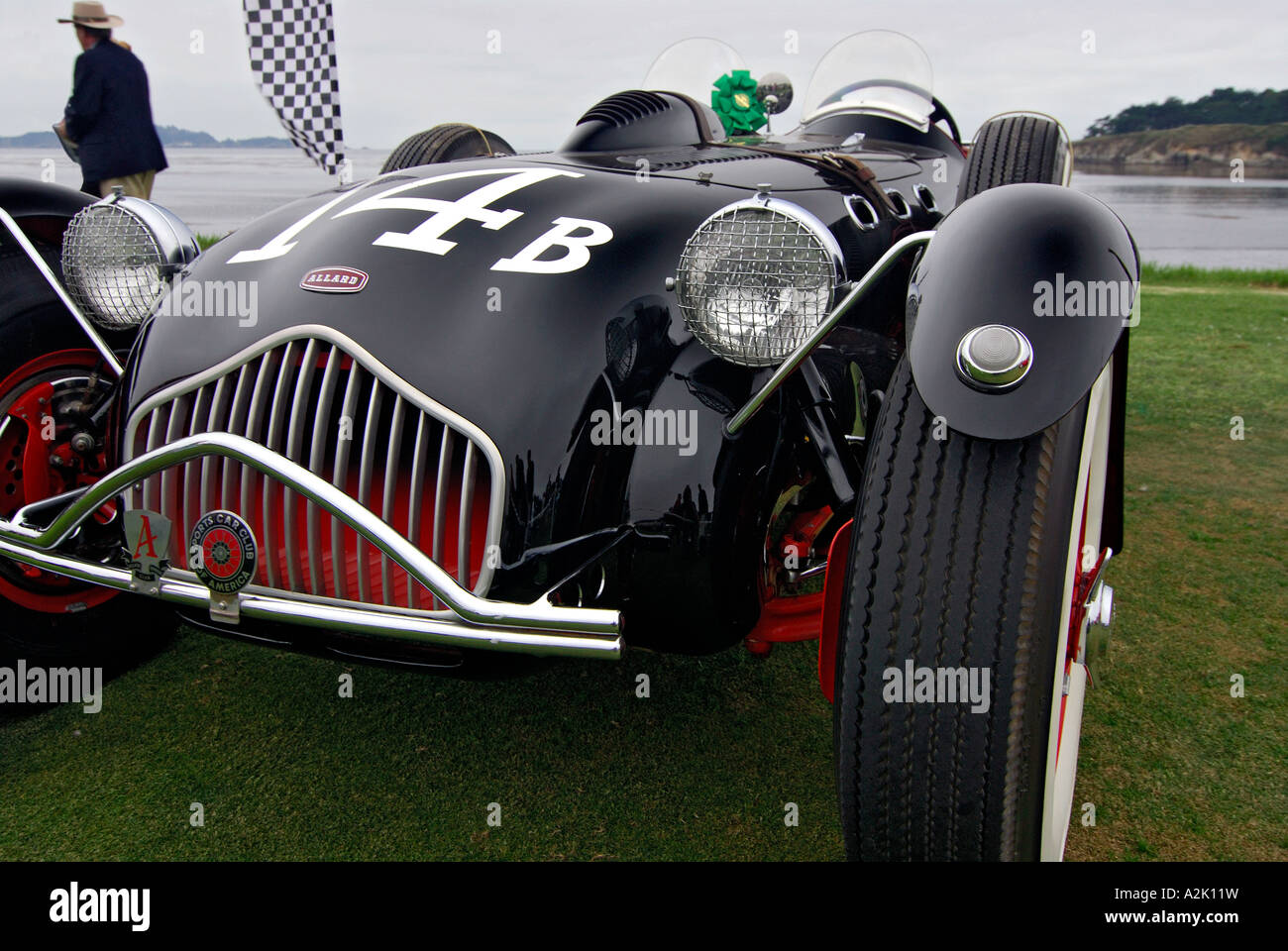 '^Allard J2 ^^^1950 Roadster, Rosette gagnant, "Pebble Beach Concours d'elégance', Californie' Banque D'Images