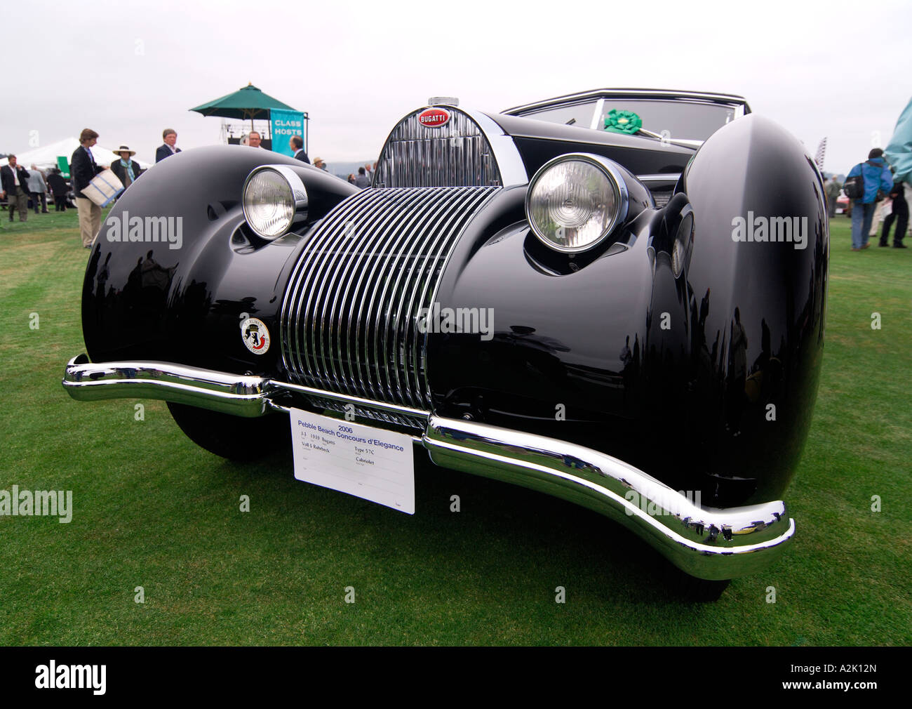 «^Bugatti 57C Voll & Ruhrbeck, ^^1939 Cabriolet, 'Pebble Beach Concours d'elégance', Monterey, Californie' Banque D'Images