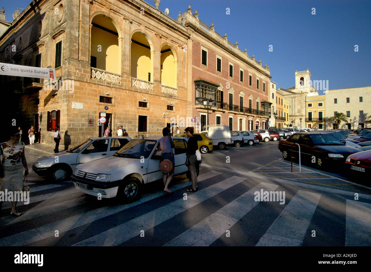 Place principale de Ciutadella Placa des né Banque D'Images