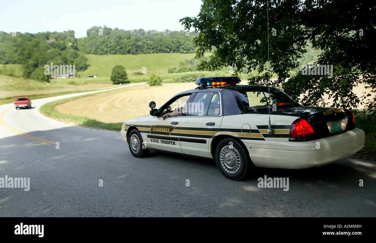 Tennessee State Troopers cruiser Banque D'Images