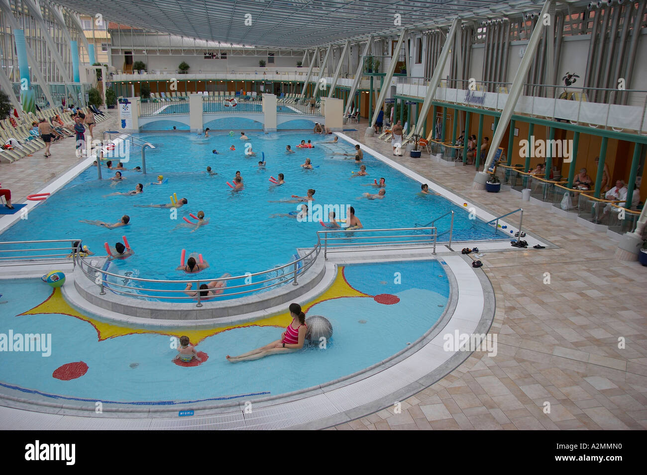 L'aquagym en thermal spa Banque D'Images