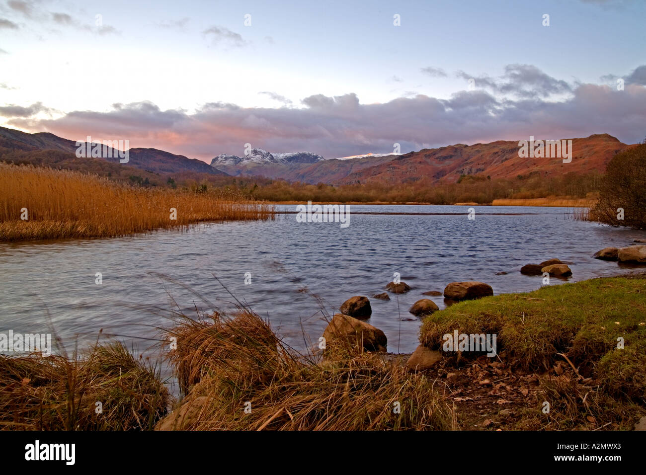 Lake Road dans le lake district Banque D'Images