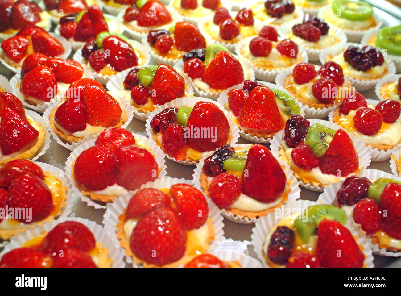 Assortiment de tartes aux fruits Banque D'Images