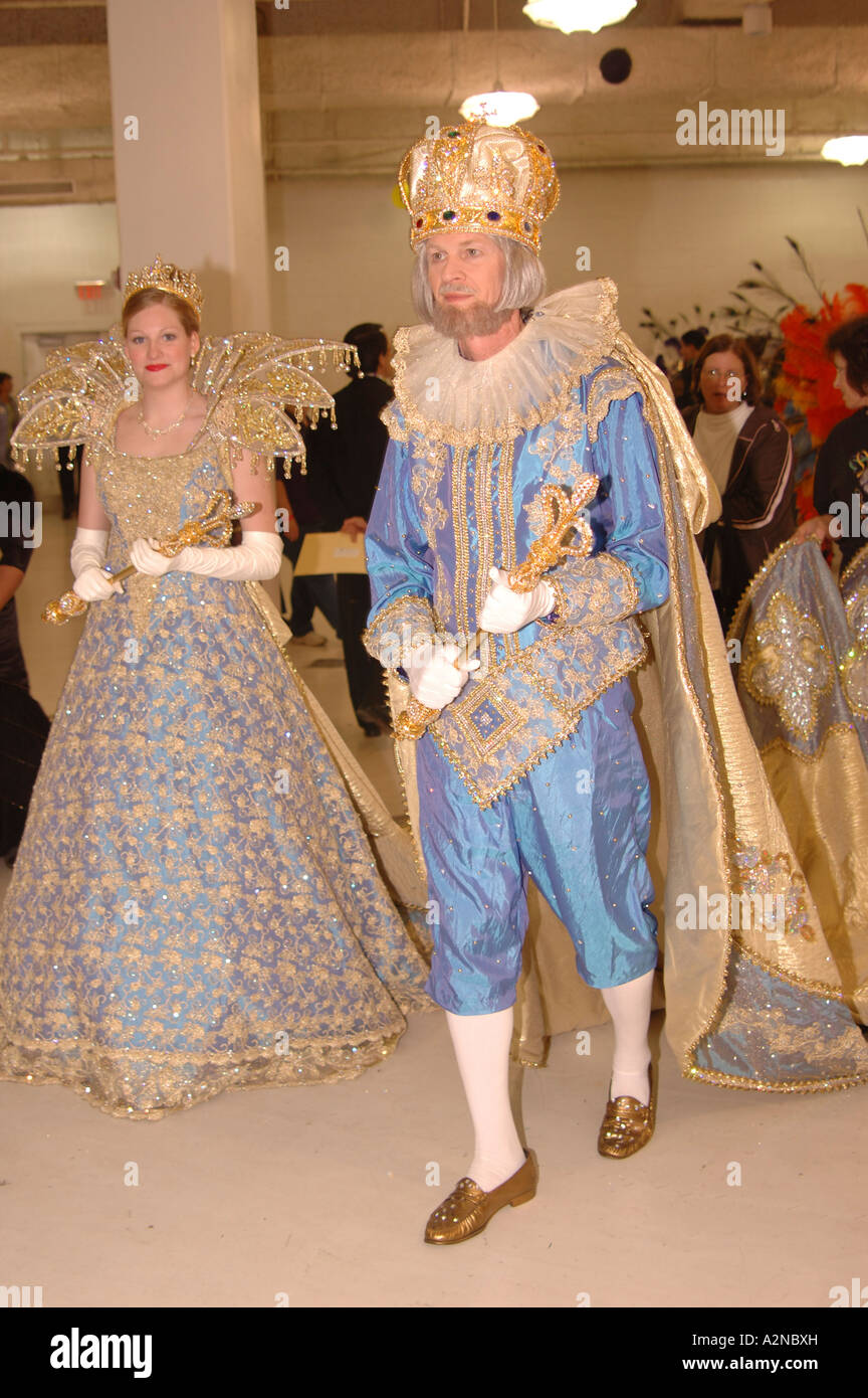 Mardi Gras Mardi Gras est célébré à Lake Charles dans le sud-ouest de la Louisiane avec pagents et défilés adresse aux familles Banque D'Images