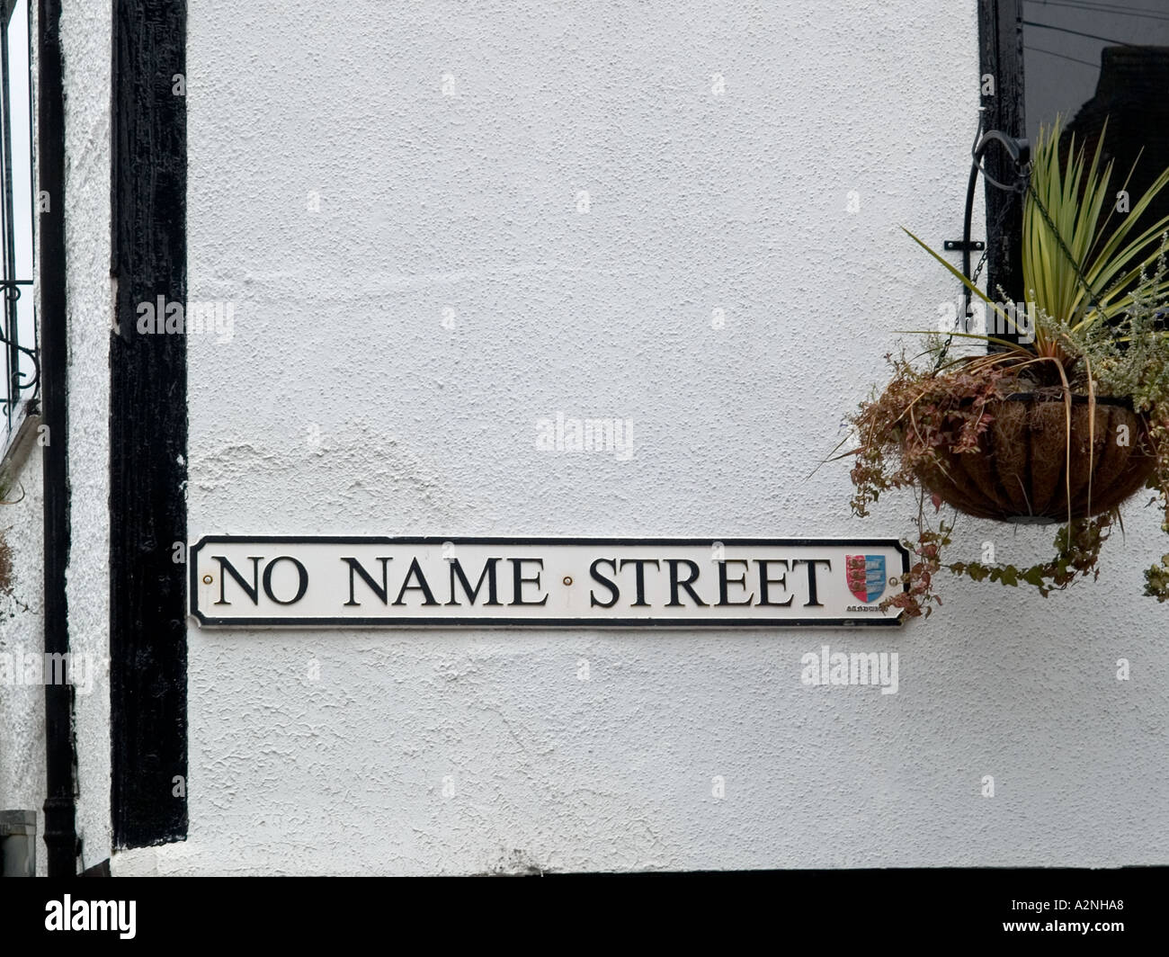 Pas de nom de rue, Sandwich, Kent Banque D'Images