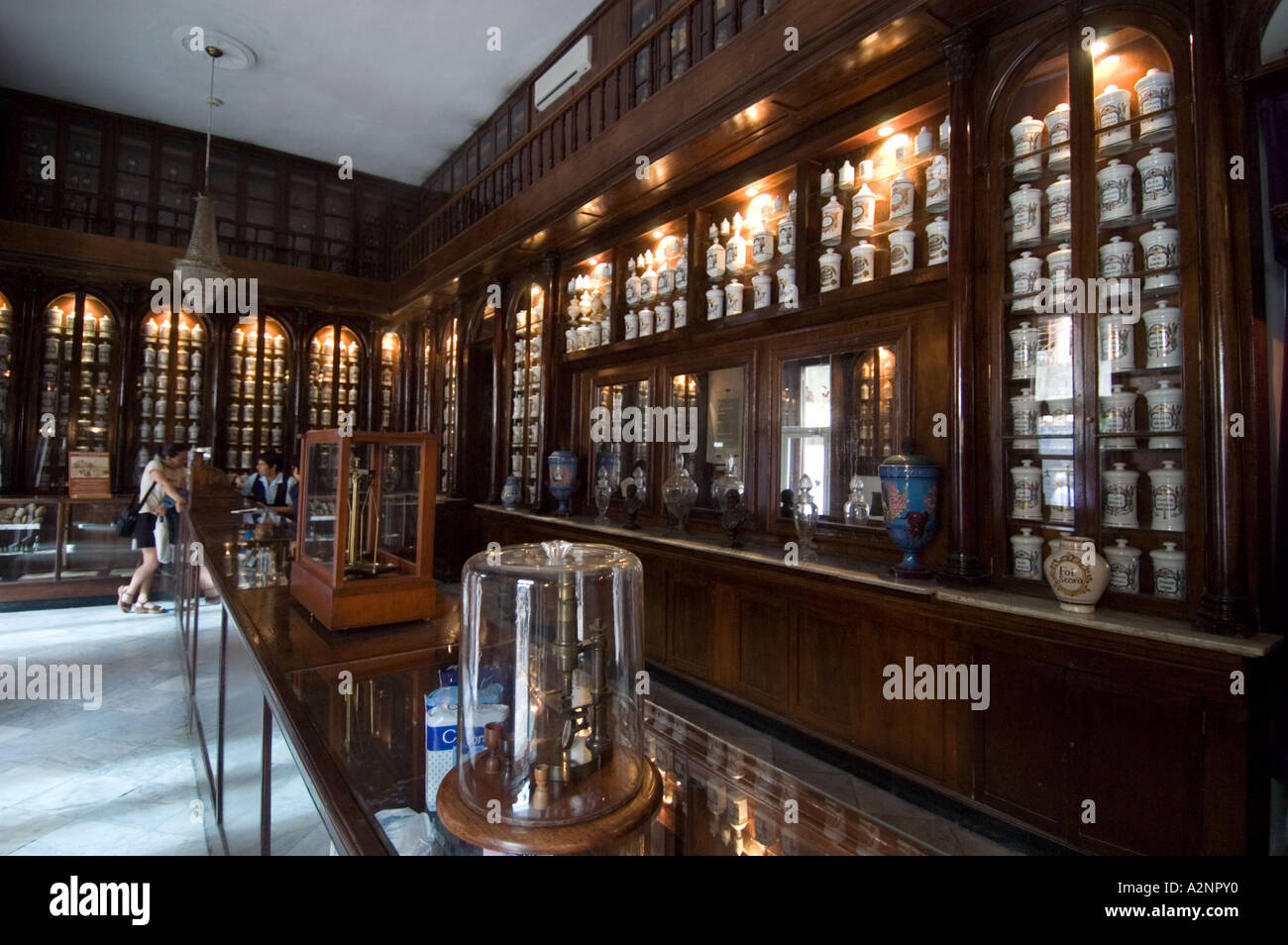 Farmacia Taquechel dans la Calle Obispo La Havane Cuba Banque D'Images