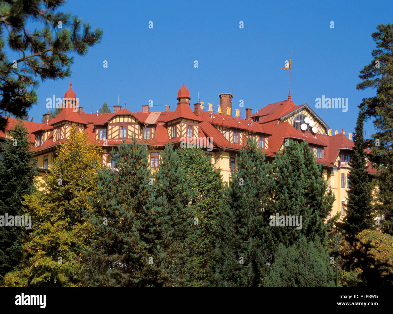 Grand Hôtel du Vieux Smokovec de Slovaquie Banque D'Images