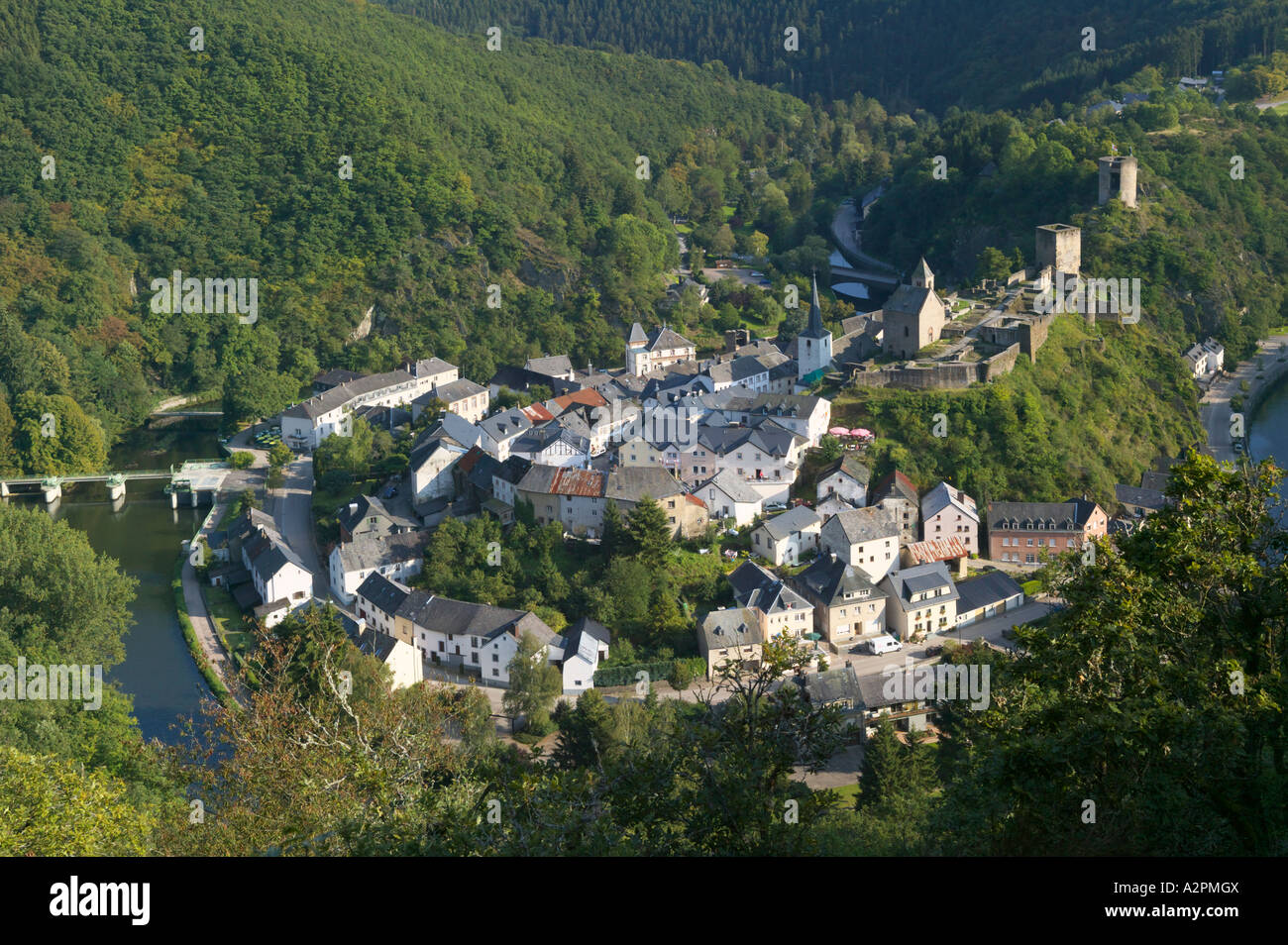 Esch sur sure, Luxembourg Ardennes, Luxembourg Banque D'Images