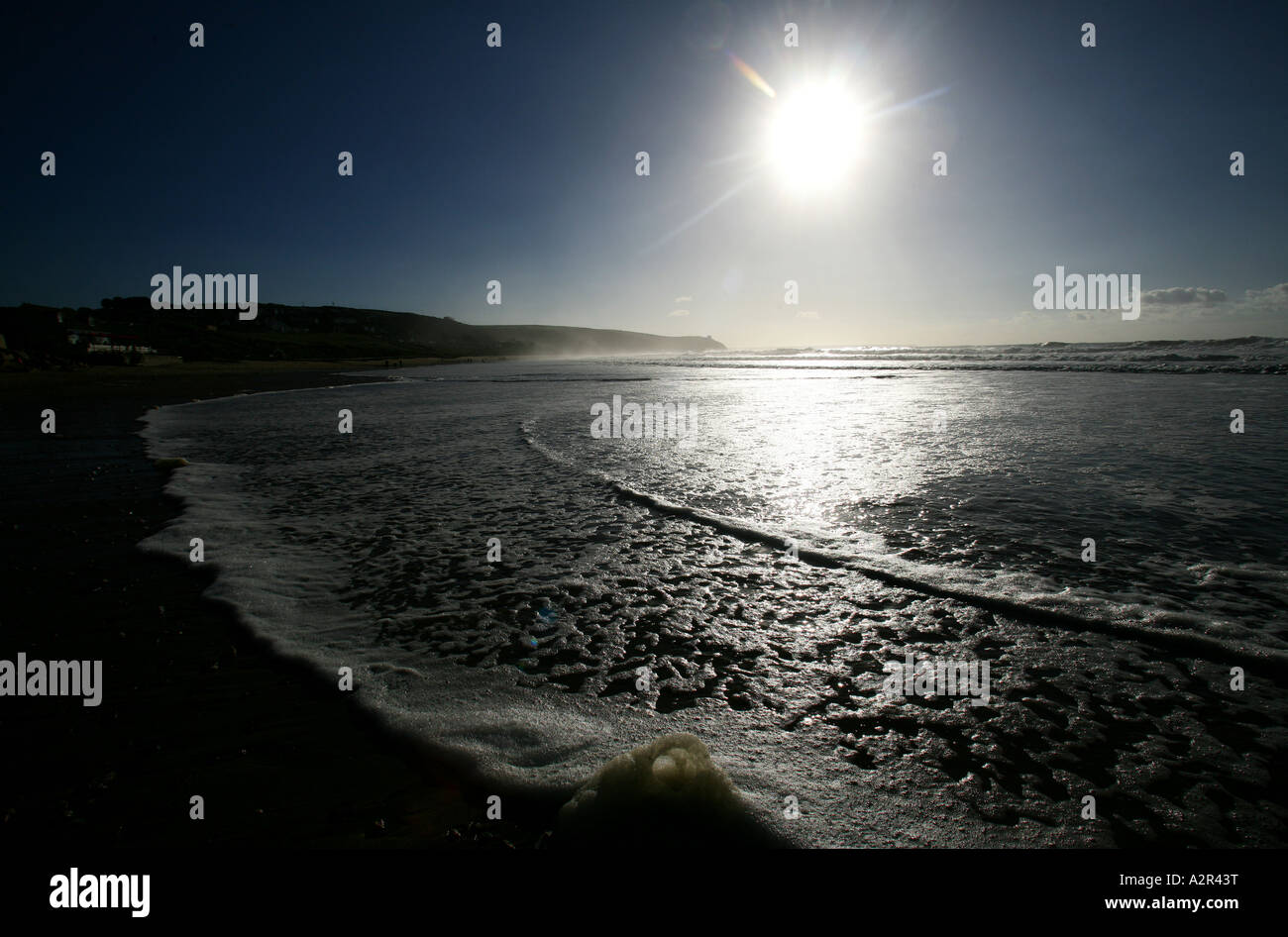 La côte de Cornwall. Praa Sands Banque D'Images