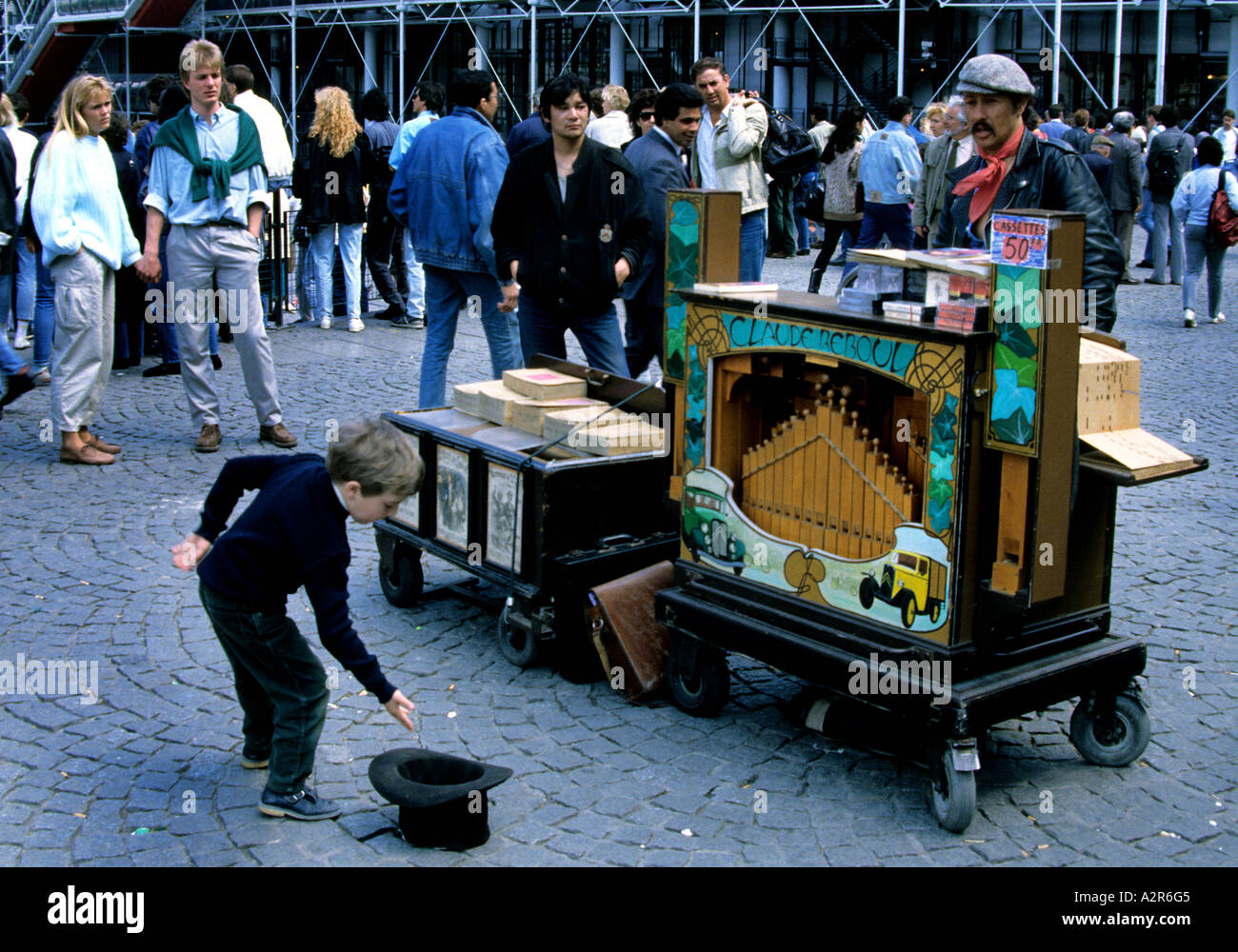 Centre Pompidou Musée Beaubourg France Paris Art Banque D'Images