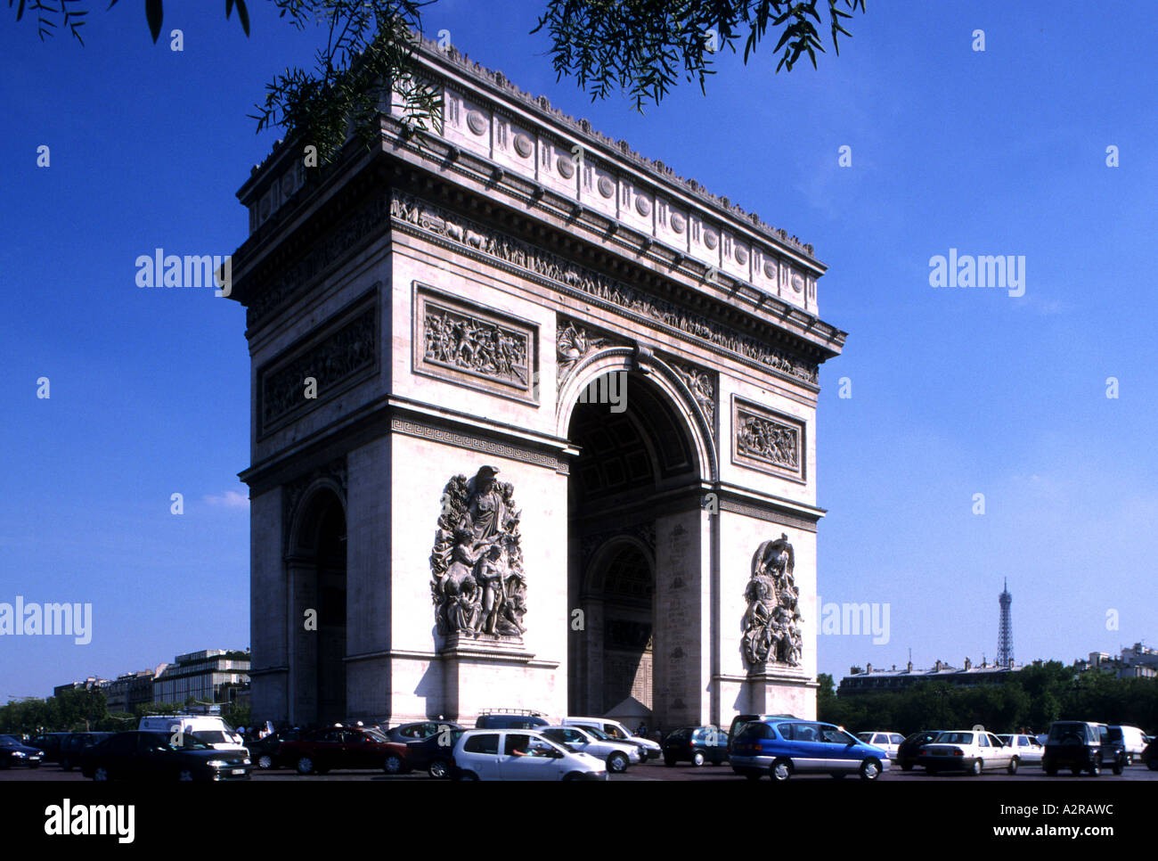 L'Arc de Triomphe de Paris Paris France Banque D'Images